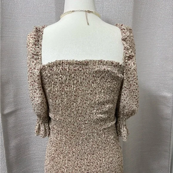 Blush Womens Cottagecore Smocked Floral Mini Dress Size Small Coquette Fairycore - Picture 3 of 15